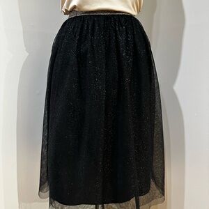 Cat & Jack Black Glitter Skirt